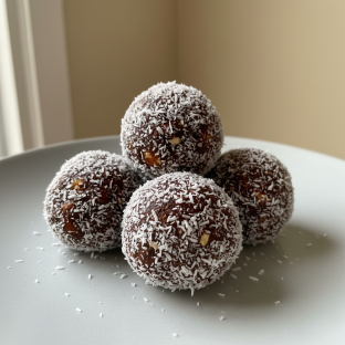 Vegan Raw Chocolate Coconut Almond Paleo Bites