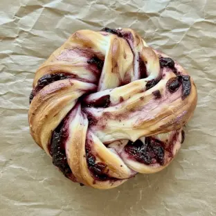 Cherry Vanilla Babka Roll