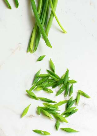 Angled Chopped Green Onions