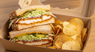 Cajun Chicken Sandwich with House-Made Chips