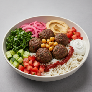 Beefteki Mediterranean Bowl Beefteki Mediterranean Bowl
