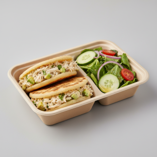 Arepa Reyna Pepiada With Salad Boxed Meal