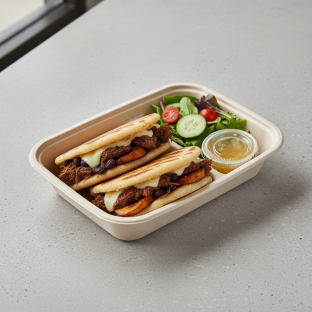 Arepa Pabellon With Salad Boxed Meal