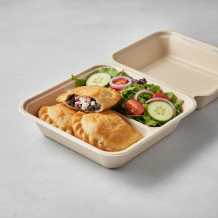 Empanada Domino With Salad Boxed Meal