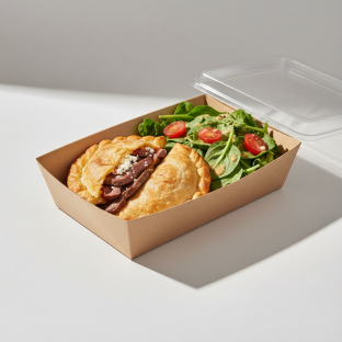 Empanada De Carne Asada With Salad Boxed Meal