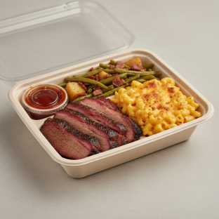 Brisket With Green Beans Boxed Meal Brisket With Green Beans Boxed Meal