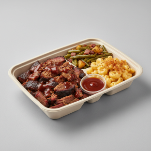Chopped Brisket With Green Beans Boxed Meal Chopped Brisket With Green Beans Boxed Meal