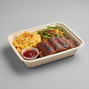 Ribs With Green Beans Boxed Meal Ribs With Green Beans Boxed Meal