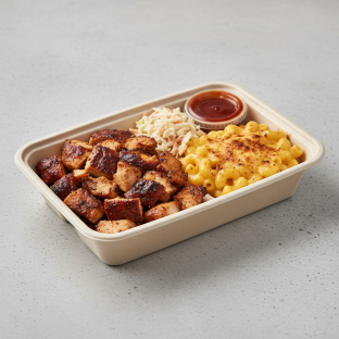Chicken Breast With Mac and Cheese and Cole Slaw Boxed Meal Chicken Breast With Mac and Cheese and Cole Slaw Boxed Meal