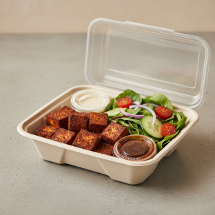 Tofu With Side Salad Boxed Meal (vegan) Tofu With Side Salad Boxed Meal (vegan)