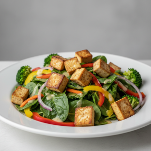 Green Salad with Tofu Green Salad with Tofu