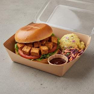 Tofu Sandwich with Potato Salad Boxed Meal (Vegetarian) Tofu Sandwich with Potato Salad Boxed Meal (Vegetarian)