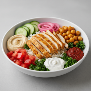 Chicken Gyro Mediterranean Bowl