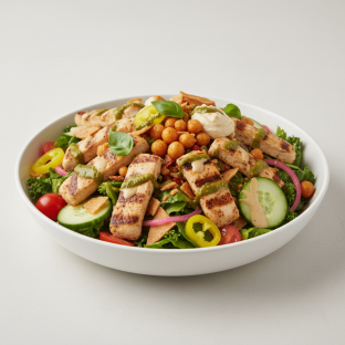 Tahini Crunch Salad with Chicken