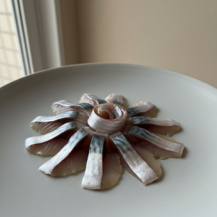 Mackerel (Shima Soba) Sashimi Mackerel (Shima Soba) Sashimi