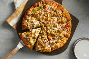 Curry Chicken Masala Pizza with no Cilantro