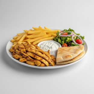 Chicken Gyro Plate with Fries