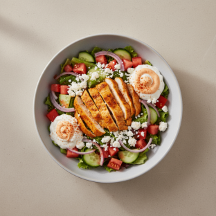 Chicken Gyro Salad Bowl