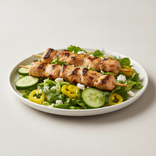 Prasini Salad with Chicken