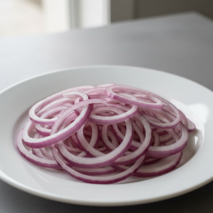 Sliced Red Onions Sliced Red Onions