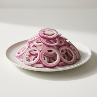 Sliced Red and White Onions Sliced Red and White Onions