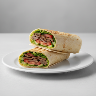 Halal Beef Shawarma Wrap