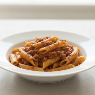 Gluten-Free Meat Sauce Penne Gluten-Free Meat Sauce Penne