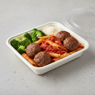 Marinara Penne with Meatballs Boxed Meal Marinara Penne with Meatballs Boxed Meal
