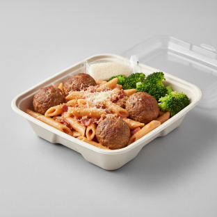 Penne a la Vodka with Meatballs Boxed Meal Penne a la Vodka with Meatballs Boxed Meal