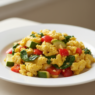 Scrambled Eggs With Veggies