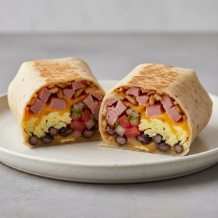 Ham Breakfast Burrito
