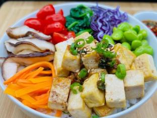 Veggie Tofu Rice Bowl
