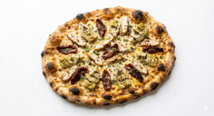 Bouldin Creek Chicken Artichoke Pizza