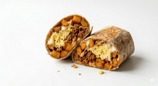 Turkey Chorizo Breakfast Burrito