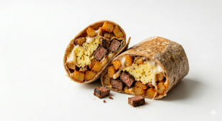 Carne Asada Breakfast Burrito