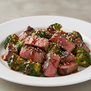 Filet Mignon and Broccoli Teriyaki Filet Mignon and Broccoli Teriyaki