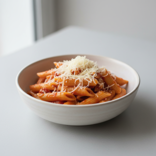 Penne With Arrabiata and Parmesan