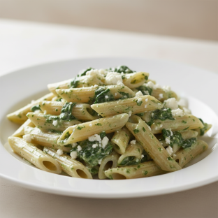 Penne With Spinach Ricotta