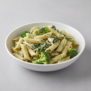 Penne With Spinach Ricotta and Broccoli