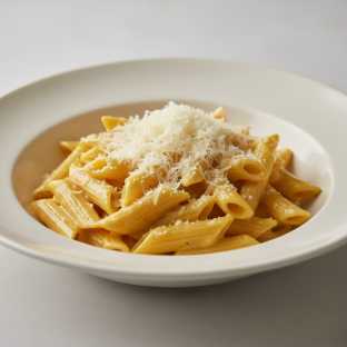 Penne With Quattro Formaggi and Parmesan