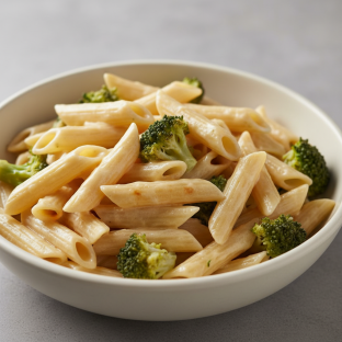 Penne With Quattro Formaggi and Broccoli