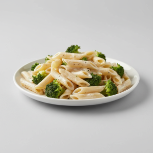 Penne With Alfredo and Broccoli