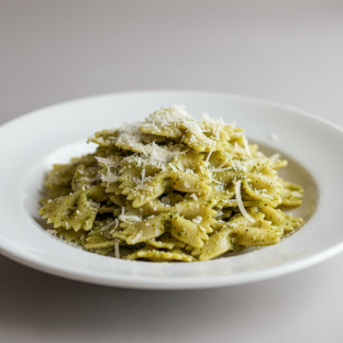 Bow Tie With Pesto and Parmesan