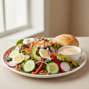 Garden Salad with Toasted Walnuts Garden Salad with Toasted Walnuts