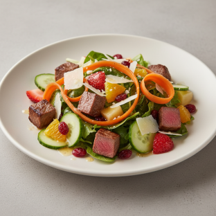 Seasonal Salad with Steak Seasonal Salad with Steak