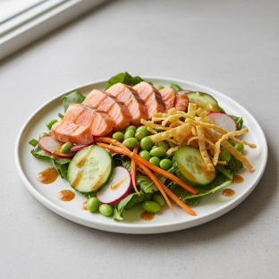 Asian Salad with Salmon