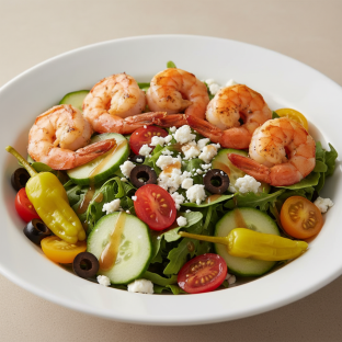 Mediterranean Salad with Shrmp Mediterranean Salad with Shrmp