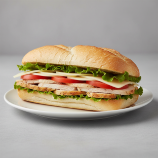 Chicken and Provolone Sub Sandwich Chicken and Provolone Sub Sandwich