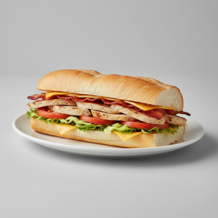 Chicken Hoagie Club Sandwich Chicken Hoagie Club Sandwich