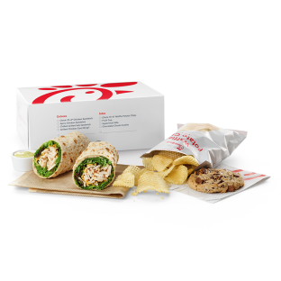 Grilled Chicken Cool Wrap With Fruit Packaged Meal